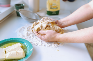 Dough preparation for savory loaf